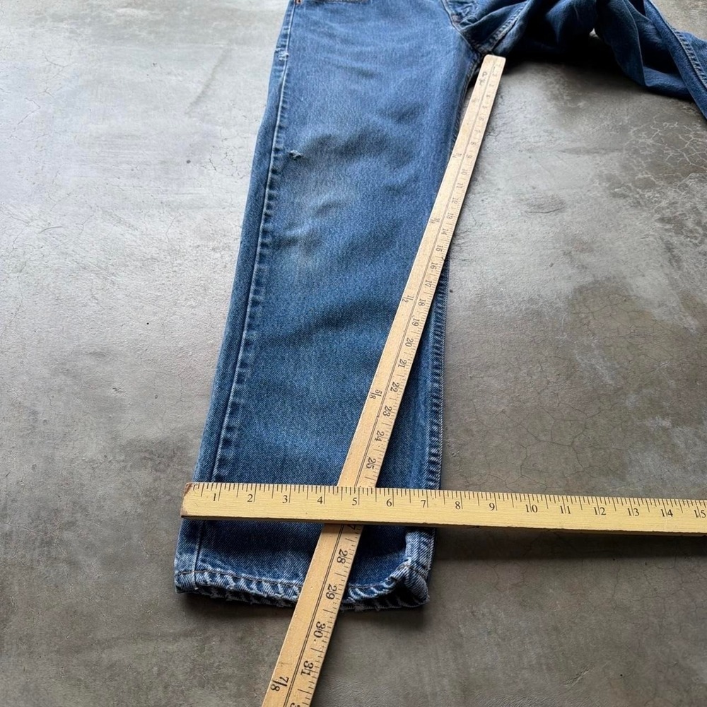 Vintage 90's Levi's 505 0217 80's Denim jeans straight fit Measures 33x29" - Picture 8 of 8